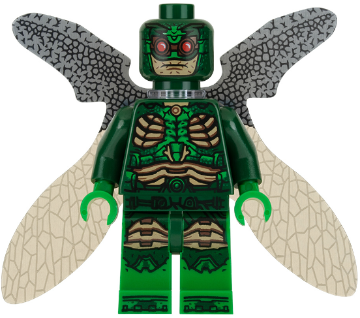 LEGO® Minifigure - Super Heroes: Justice League - Parademon, Dark Green, Collapsed Wings - sh0433