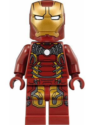 LEGO® Minifigure - Marvel™ Avengers: Age of Ultron - Iron Man - Mark 43 Armor, Trans-Clear Head - sh0498