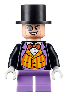 LEGO® Minifigure - Super Heroes: Batman II - The Penguin Lavender Short Legs, Bright Vest - sh0647