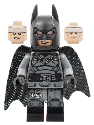 LEGO® Minifigure - Super Heroes: Batman - Batman, Dark Bluish Gray Suit, Black Belt, Black Hands, Spongy Cape with 1 Hole, Black Boots - sh0786