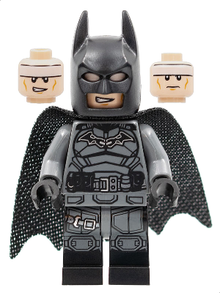 LEGO® Minifigure - Super Heroes: Batman - Batman, Dark Bluish Gray Suit, Black Belt, Black Hands, Spongy Cape with 1 Hole, Black Boots - sh0786