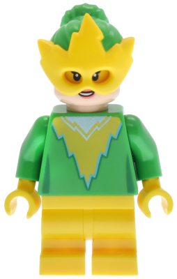 LEGO® Minifigure - Super Heroes - Spidey and his Amazing Friends - Electro - Bright Green Torso and Hair, Yellow Mask and Medium Legs - sh0951