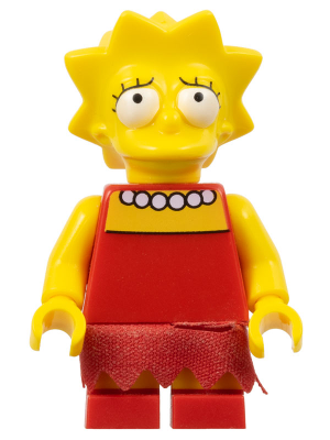 LEGO® Minifigure - The Simpsons™ House - Lisa Simpson - Skirt with 11 Points, Worried - sim004