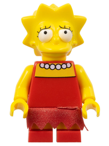LEGO® Minifigure - The Simpsons™ House - Lisa Simpson - Skirt with 11 Points, Worried - sim004