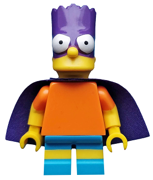 LEGO® Minifigure - The Simpsons CMF Series 2 - Bartman - Bart Simpson with stand and accesories - sim031