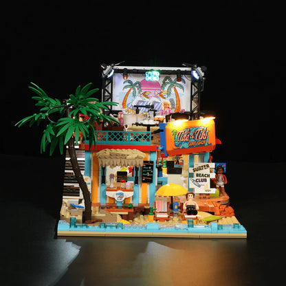 Lumibricks® Surf Shop Coast Club — Modular Building with LED Lights — 20004 — 1752 Piece Building Set