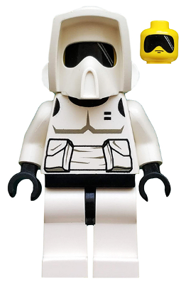 LEGO® Minifigure -  Star Wars: Star Wars Episode 4/5/6 - Imperial Scout Trooper - Yellow Head, Dark Gray Torso Print - sw0005