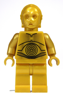 LEGO® Minifigure - Star Wars Episode 4/5/6 - C-3PO - Pearl Gold with Pearl Gold Hands - sw0161a