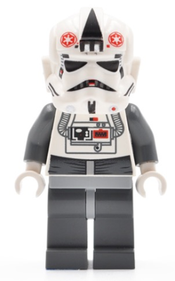 LEGO® Minifigure - Star Wars : Episode 4/5/6 - AT-AT Driver (Red Imperial Logo, Black Head) - sw0262