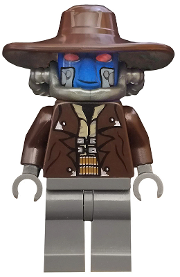 LEGO® Minifigure - Star Wars : The Clone Wars - Cad Bane - Blue Head, Dark Bluish Gray Legs - sw0285
