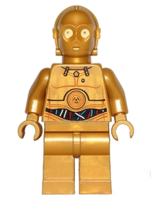 LEGO® Minifigure - Star Wars Episode 4/5/6 - C-3PO - Colorful Wires Pattern - sw0365