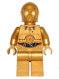 LEGO® Minifigure - Star Wars Episode 4/5/6 - C-3PO - Colorful Wires Pattern - sw0365