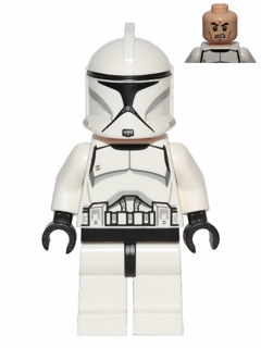 LEGO® Minifigure - Star Wars Episode 2 - Clone Trooper (Phase 1) - Scowl - sw0442