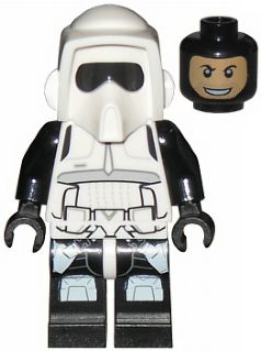 LEGO® Minifigure - Star Wars : Episode 4/5/6Imperial Scout Trooper - Printed Black Head and Legs - sw0505