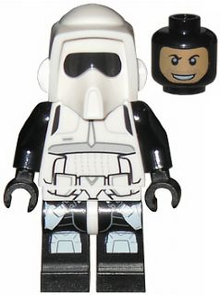 LEGO® Minifigure - Star Wars : Episode 4/5/6 - Imperial Scout Trooper - Printed Black Head and Legs - sw0505