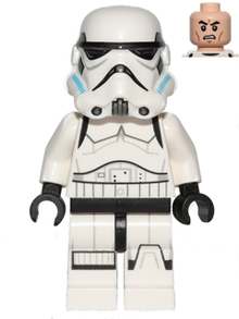 LEGO® Minifigure -  Star Wars Rebels - Imperial Stormtrooper - Printed Legs, Dark Azure Helmet Vents - sw0578
