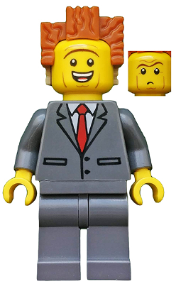 LEGO® Minifigure - President Business - Smiling Raised Eyebrows - The Lego Movie - tlm095