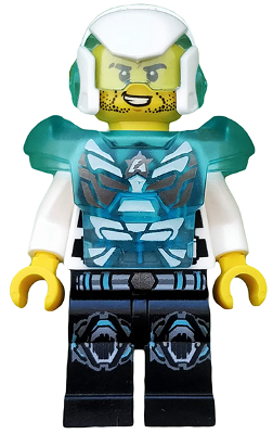 LEGO® Minifigure - Ultra Agents - Agent Jack Fury - Helmet and Shoulder Armor - uagt024