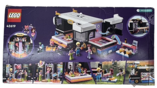 LEGO® Friends - Pop Star Music Tour Bus - 42619 - 845 Piece Building Set *** DAMAGED BOX ***