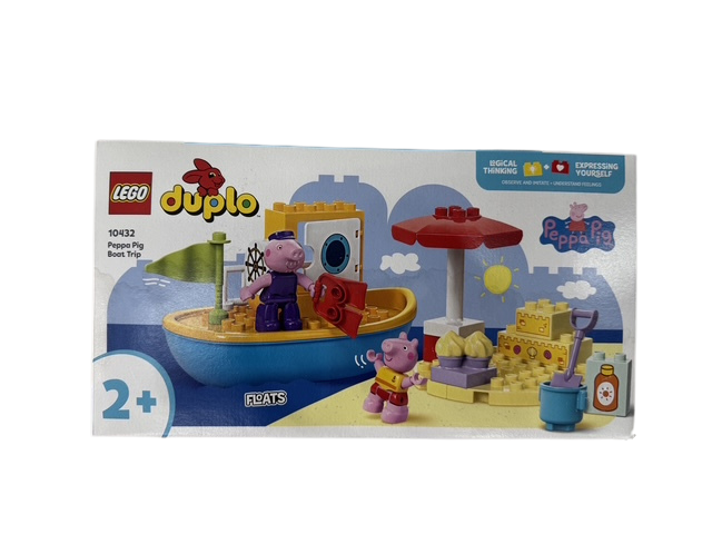 LEGO® DUPLO® - Peppa Pig™ Boat Trip - 10432 Box 2 - 23 Piece Building Set *** DAMAGED BOX ***